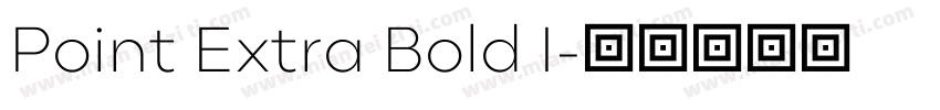 Point Extra Bold I字体转换